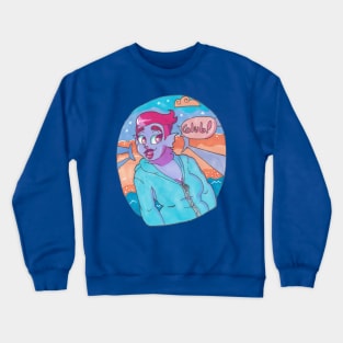 Fish Babe Glub! Crewneck Sweatshirt